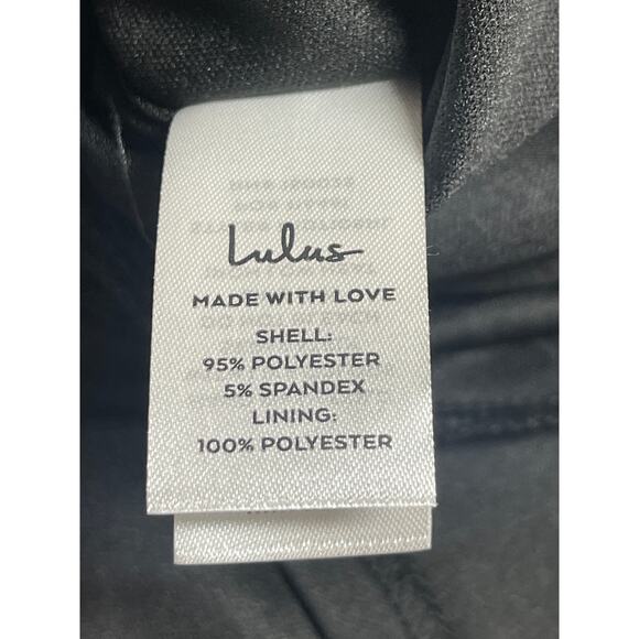 NEW Lulus Black Strapless Tube Bandeau Cutout Pleated Plisse Romper Shorts Sz S - Picture 4 of 5